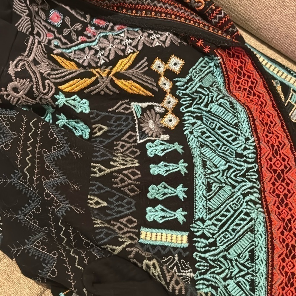 Johnny was Biya Shaker heavily embroidered duster NWT - Picture 11 of 13